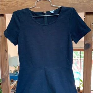 JCrew black a-line dress